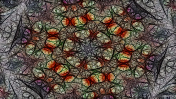 Картинка 3д графика fractal фракталы узор