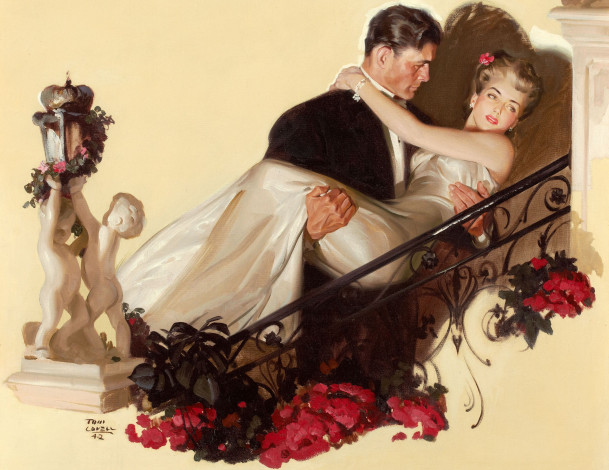 Обои картинки фото tom, lovell, рисованные, влюбленные