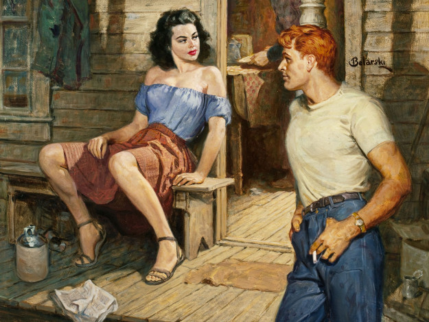 Обои картинки фото рисованные, люди, мужчина, женщина