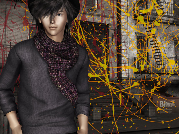 Обои картинки фото 3д, графика, people, люди, девушка, брызги