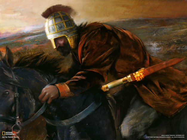 Обои картинки фото daniel, dociu, рисованные, всадник