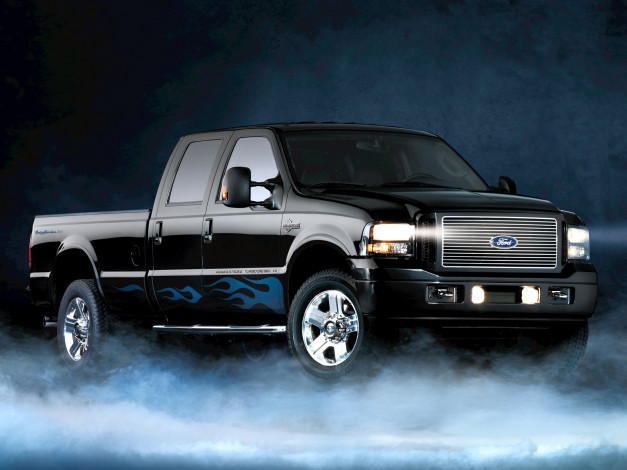 Обои картинки фото ford, 350, harley, davidson, автомобили