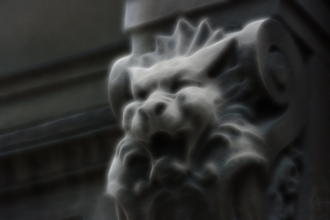 Обои картинки фото 3д, графика, fractal, фракталы, голова, лев, фрактал