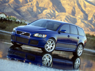 Картинка volvo v50 sv concept `2004 автомобили отражение концепт