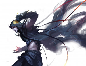 Картинка аниме -weapon +blood+&+technology мужчина взгляд белый фон