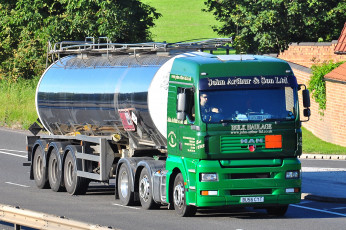 Картинка автомобили man тяжелый грузовик седельный тягач