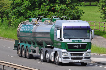 Картинка автомобили man тяжелый грузовик седельный тягач