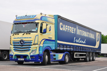 Картинка автомобили mercedes+trucks тяжелый грузовик седельный тягач