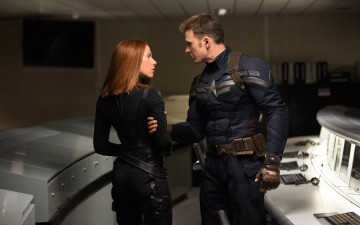 Картинка кино+фильмы captain+america +the+winter+soldier steve rogers chris evans black widow scarlett johansson natasha romanoff