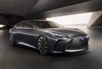 обоя автомобили, lexus, темный, 2015г, concept, lf-fc