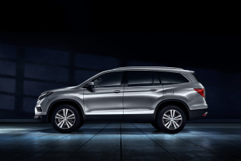 обоя автомобили, honda, 2015г, темный, cis-spec, pilot