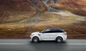 обоя автомобили, range rover, 2014г, светлыц, overfinch, range, rover, sport