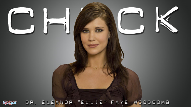 Обои картинки фото кино фильмы, chuck, сара, ланкастер, улыбка, актриса