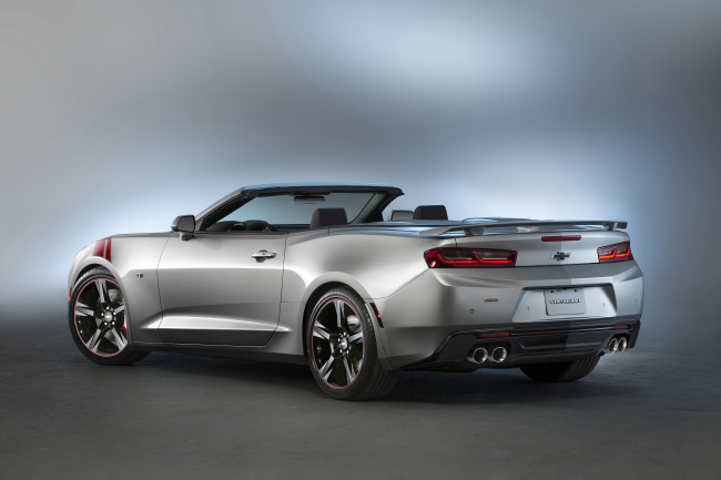 Обои картинки фото автомобили, camaro, 2015г, concept, package, accent, red, ss, convertible, chevrolet