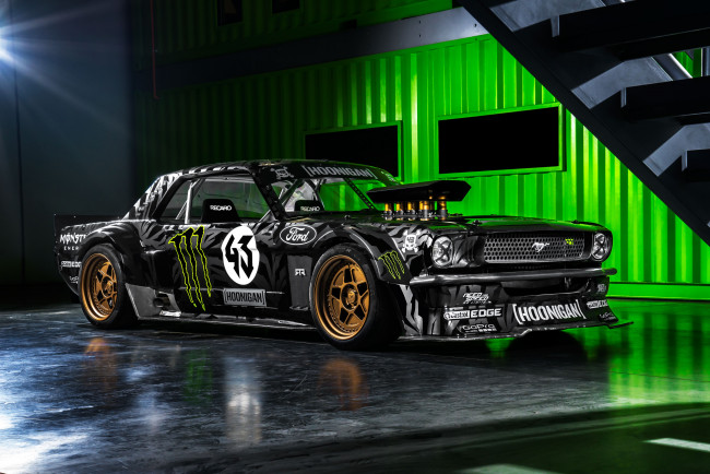 Обои картинки фото автомобили, ford, 2014г, , rtr, hoonigan, by, mustang