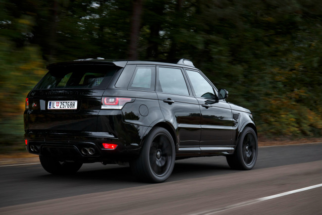 Обои картинки фото автомобили, land-rover, sport, range, rover, 2015г, 007, spectre, svr