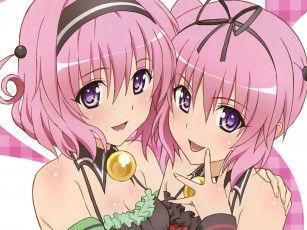 Картинка аниме to+love+ru фон взгляд девушки