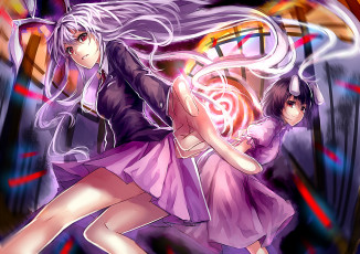 Картинка аниме touhou фон взгляд девушка