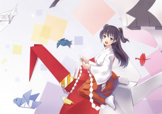 Картинка аниме unknown +другое девушка взгляд фон