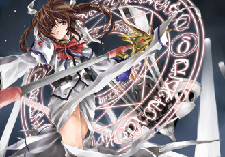 Картинка аниме mahou+shoujo+lyrical+nanoha девушка фон взгляд