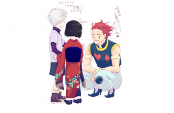 Картинка аниме hunter+x+hunter хисока дети