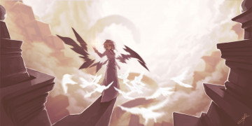 Картинка аниме ангелы +демоны ангел