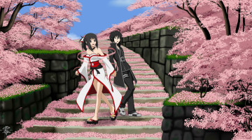 Картинка аниме unknown +другое взгляд фон девушка