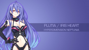 Картинка аниме hyperdimension+neptunia девушка фон взгляд