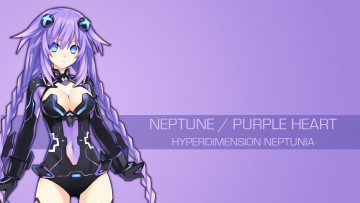 Картинка аниме hyperdimension+neptunia взгляд девушка фон