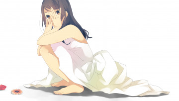 Картинка аниме unknown +другое фон взгляд девушка