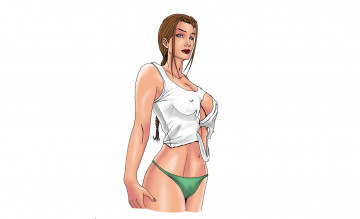 Картинка рисованное комиксы взгляд фон девушка коса