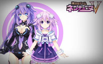 Картинка аниме hyperdimension+neptunia фон взгляд девушка