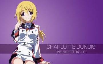 обоя аниме, infinite stratos, фон, взгляд, девушка