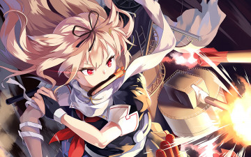 Картинка аниме kantai+collection фон взгляд девушки