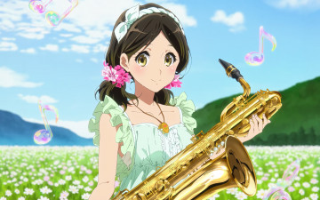 Картинка аниме sound+horizon девушка взгляд фон