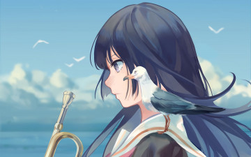 Картинка аниме sound+horizon фон взгляд девушка