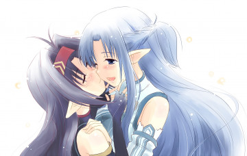 Картинка аниме sword+art+online взгляд девушка фон