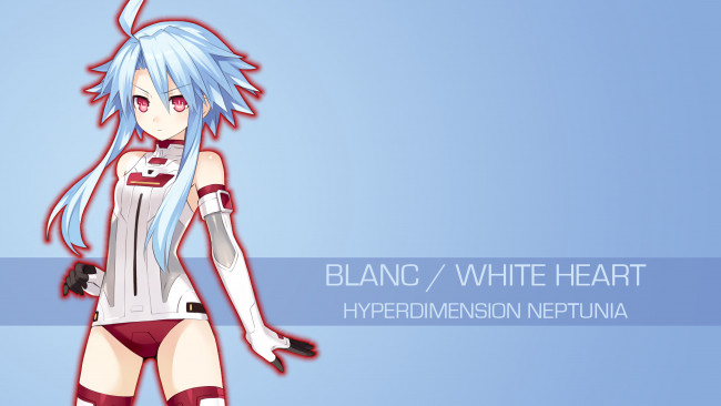 Обои картинки фото аниме, hyperdimension neptunia, фон, взгляд, девушка