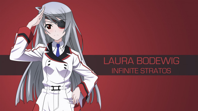 Обои картинки фото аниме, infinite stratos, девушка, фон, взгляд