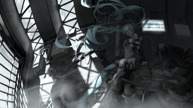 Обои картинки фото аниме, vocaloid, hatsune, miku