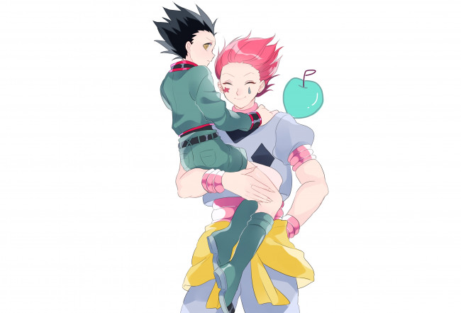 Обои картинки фото аниме, hunter x hunter, гон, хисока