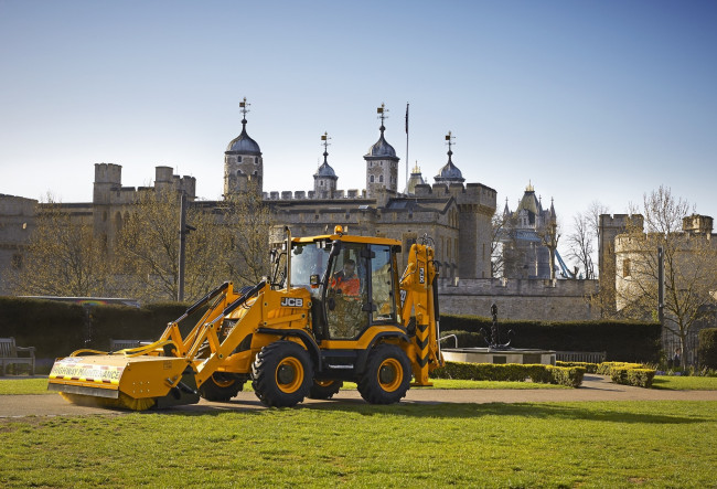 Обои картинки фото техника, фронтальные погрузчики, jcb