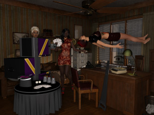 Картинка 3д+графика люди+ people фон взгляд девушки