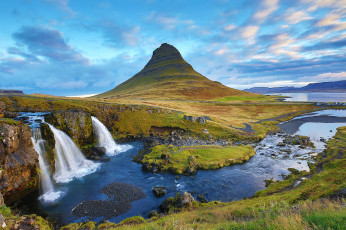 Картинка природа водопады простор