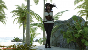 Картинка 3д+графика фантазия+ fantasy фон девушка взгляд