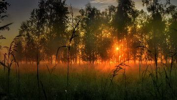 Картинка природа восходы закаты простор