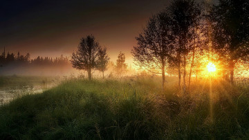 Картинка природа восходы закаты простор