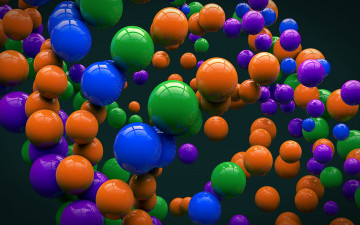 Картинка 3д+графика шары+ balls шары фон