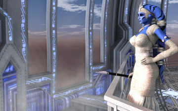 Картинка 3д+графика существа+ creatures фон взгляд девушка