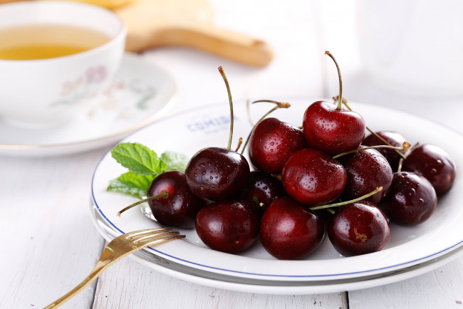 Обои картинки фото еда, вишня,  черешня, сочная, ягода, черешня, вкусная